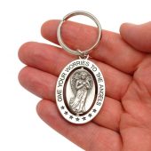 AngelStar Spinner Keyring - Give your Worries to the Angels
