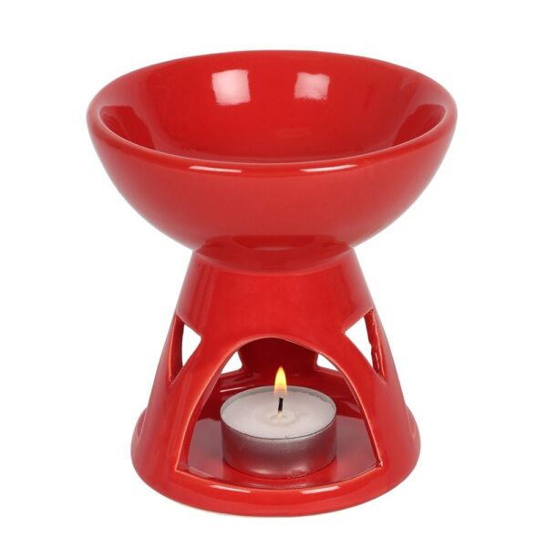 Red Deep Bowl Oil Burner