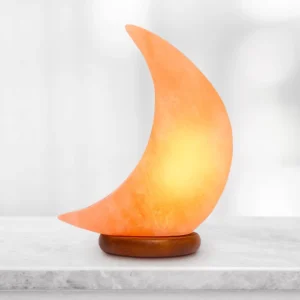 Himalayan Salt Half Moon Lamp Twin Pack