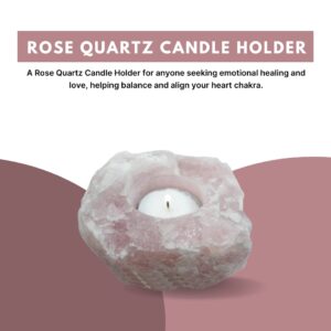 Rose Quartz Candle Holder