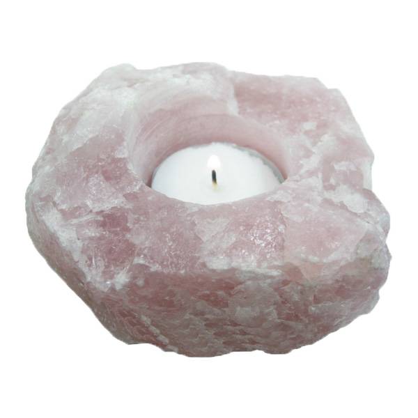 Rose Quartz Candle Holder