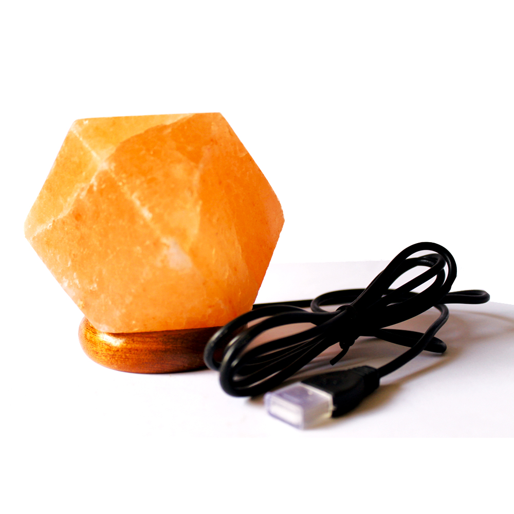 Diamond USB Salt Lamp, Himalayan Salt Lamps, Pink Salt Lamps, Salt Lamps, Pure Himalayan Salt Lamp,