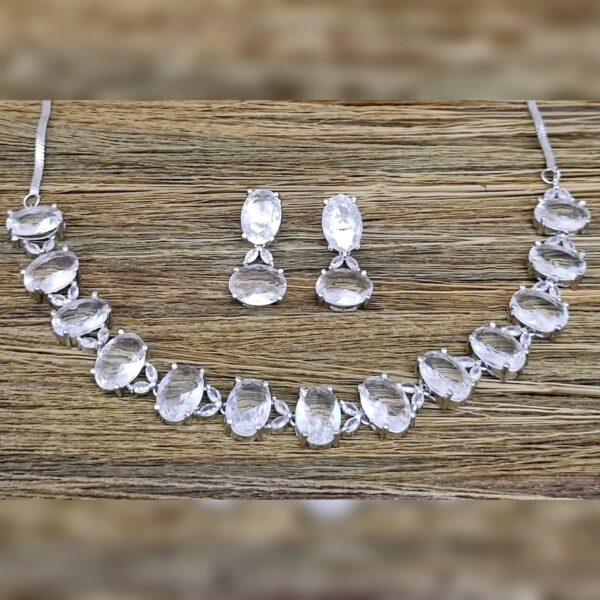 American Diamond Water Drop Necklace Set