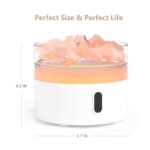 Nature Gift Himalayan Salt Aroma Diffuser USB-Type C - Night Light - Flame Effect - Image 2