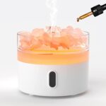 Nature Gift Himalayan Salt Aroma Diffuser USB-Type C - Night Light - Flame Effect - Image 3