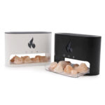 Nature Gift Aroma Atomiser Flame Effect Himalayan Salt Chamber USB Diffuser - White - Image 3