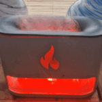Nature Gift Aroma Atomiser Flame Effect Himalayan Salt Chamber USB Diffuser - White - Image 4