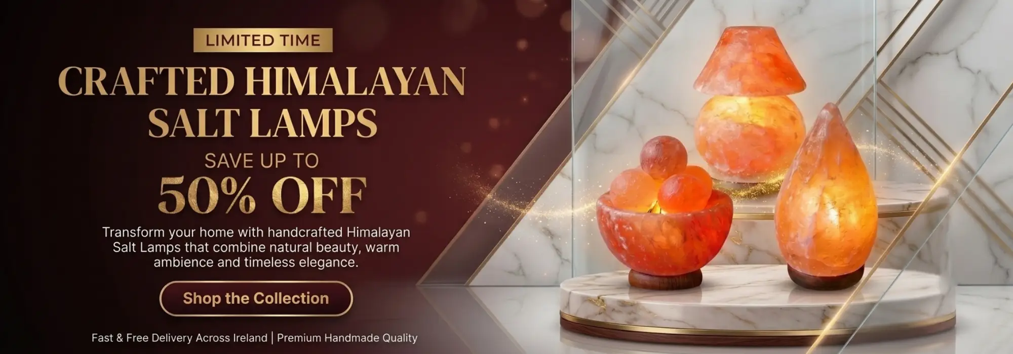 50% off on crafted lamps - bnr